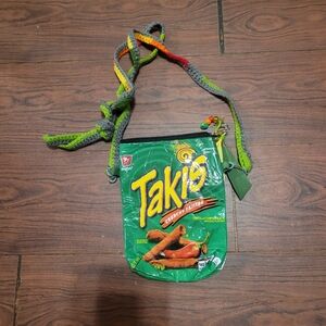 Green and Multicolor Takis Sling Bag